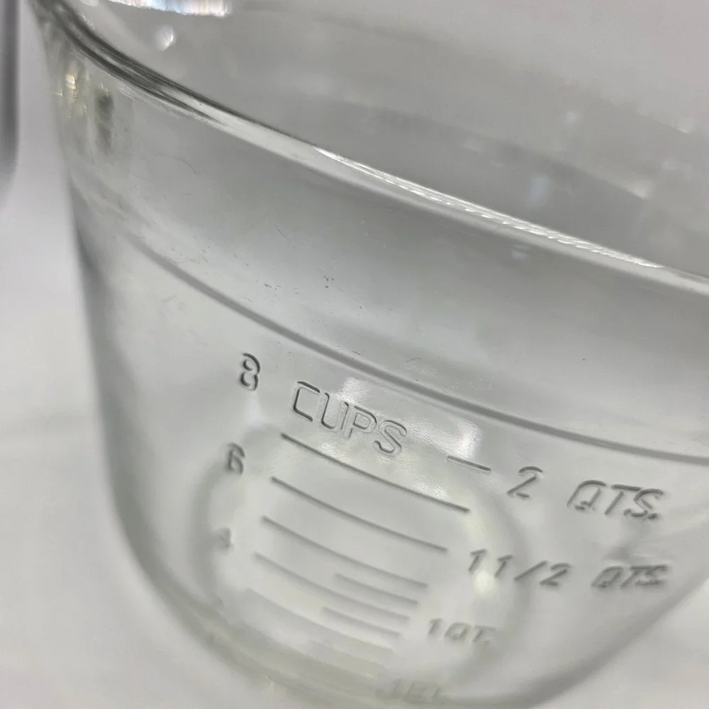 Anchor Hocking Glass Batter Bowl 2 Quart 8 Cup Measuring Mixing Bowl with Spout